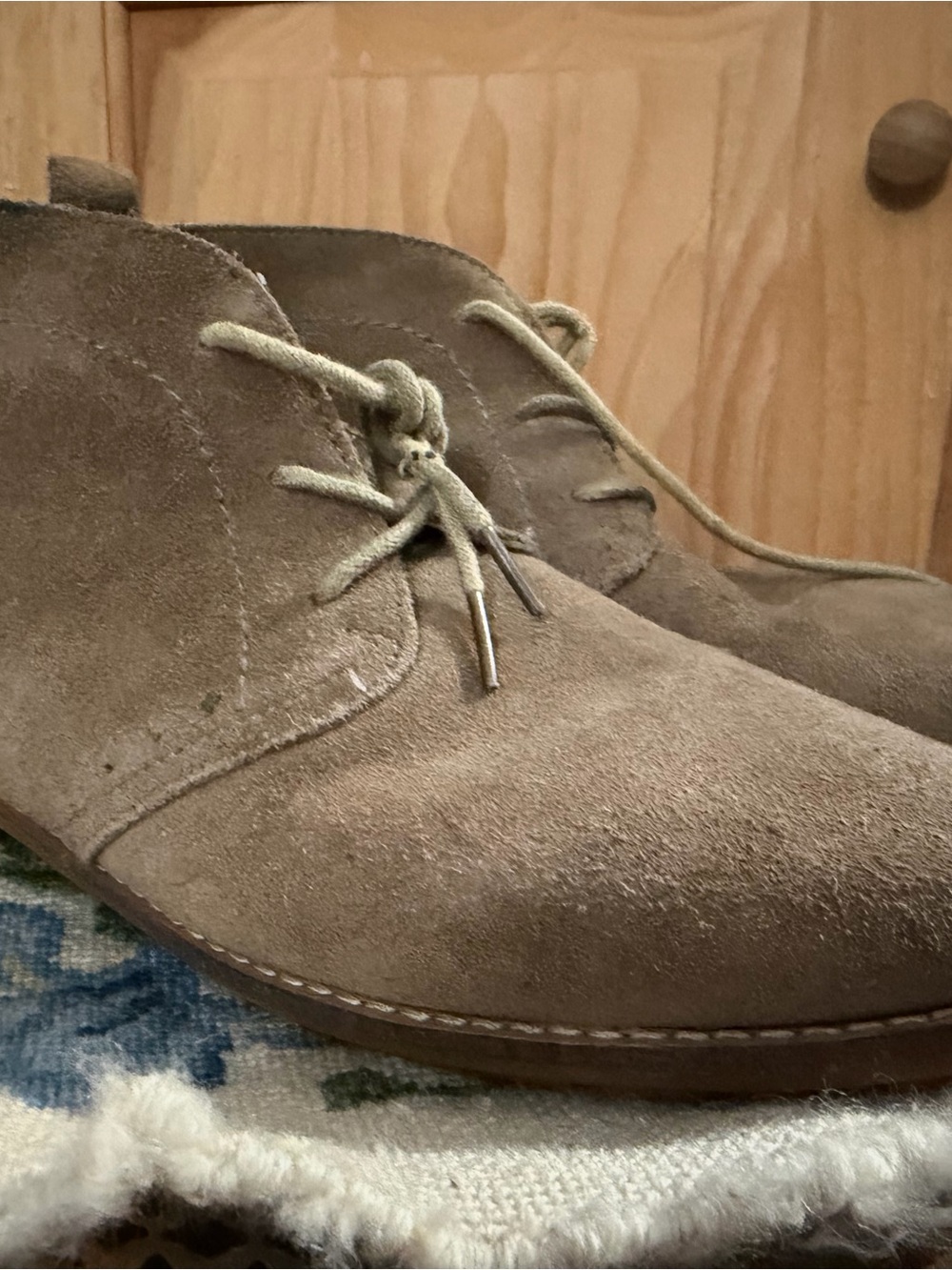 White Mountain Women's Suede Chukka Boots in Taupe